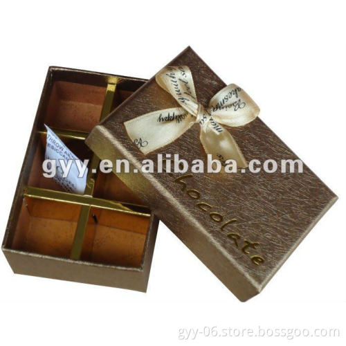 Classical gold chocolate gift box packaging